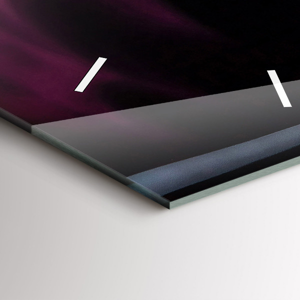 Vertikální skleněné hodiny Červené víno