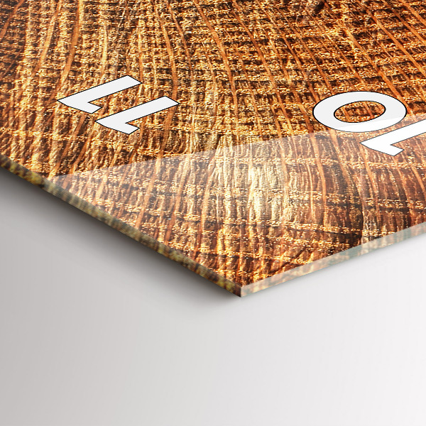 Vertikální skleněné hodiny Starý kmen stromu