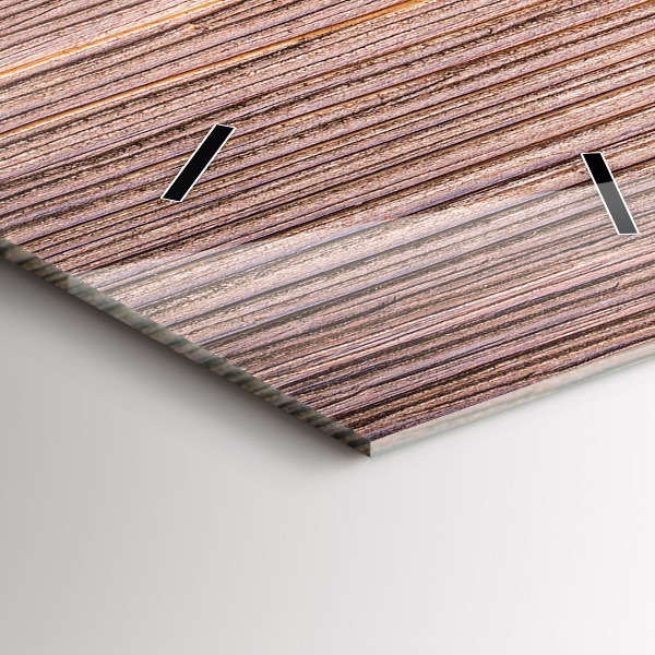 Vertikální skleněné hodiny Paprika