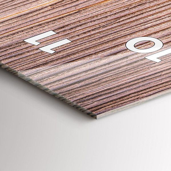 Vertikální skleněné hodiny Paprika