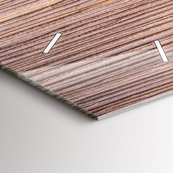 Vertikální skleněné hodiny Paprika