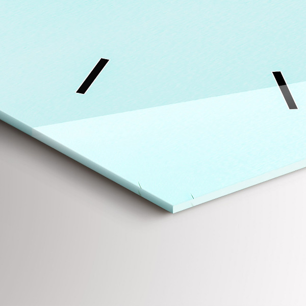 Vertikální skleněné hodiny Zelené palmy