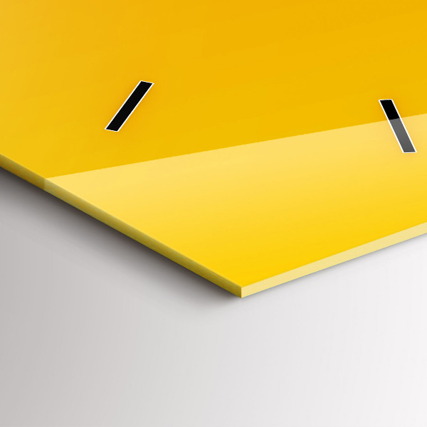 Vertikální skleněné hodiny Oranžový