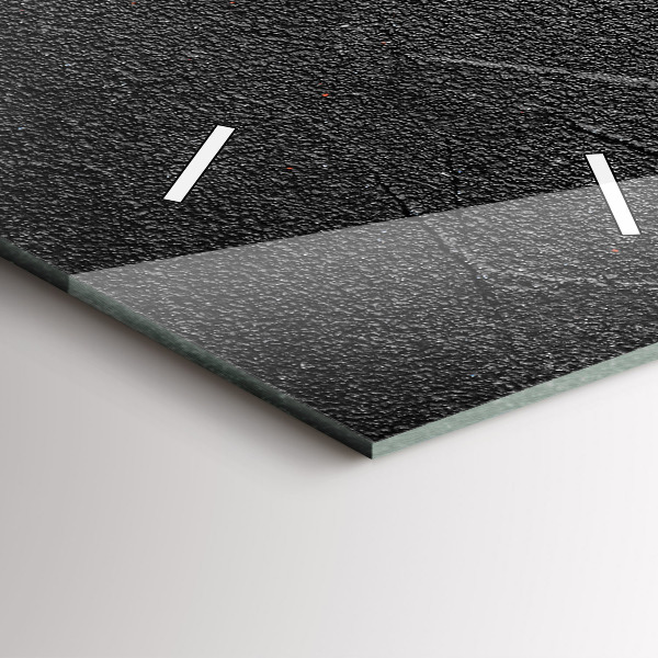 Vertikální skleněné hodiny Červené papriky