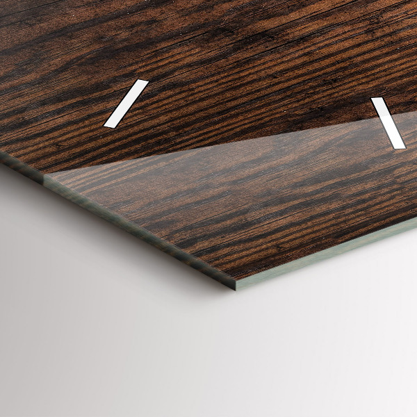 Vertikální skleněné hodiny Staré dřevo