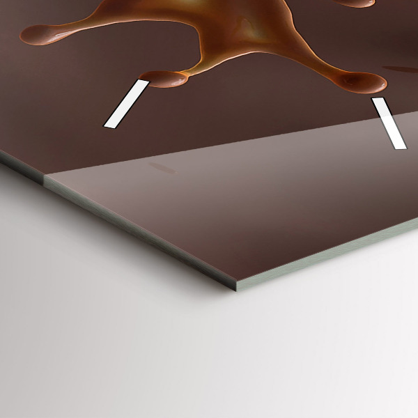 Vertikální skleněné hodiny Kakaové vlny