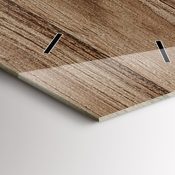 Vertikální nástěnné hodiny Tmavé dřevo