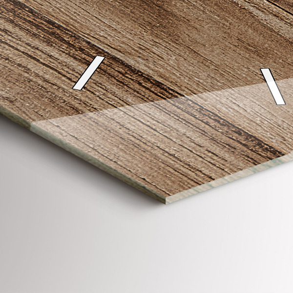 Vertikální nástěnné hodiny Tmavé dřevo