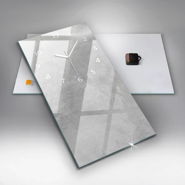 Vertikální nástěnné hodiny Kamenná zeď