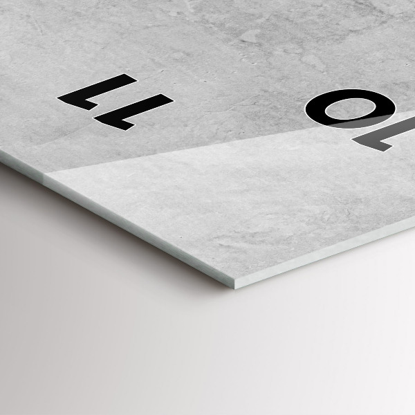 Vertikální nástěnné hodiny Kamenná zeď