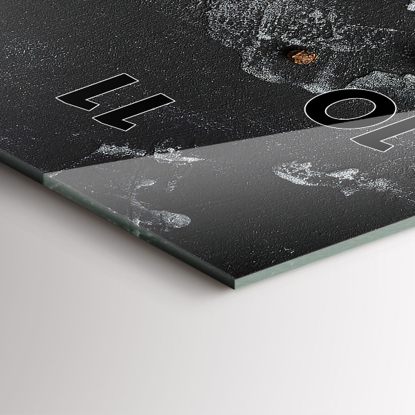 Vertikální nástěnné hodiny Koření na pultu