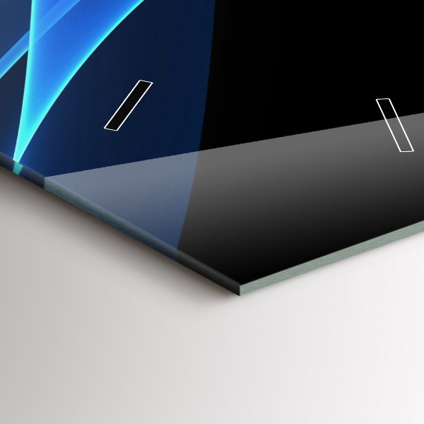 Vertikální nástěnné hodiny Modré čáry