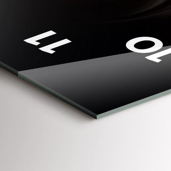 Vertikální nástěnné hodiny Šálek kávy