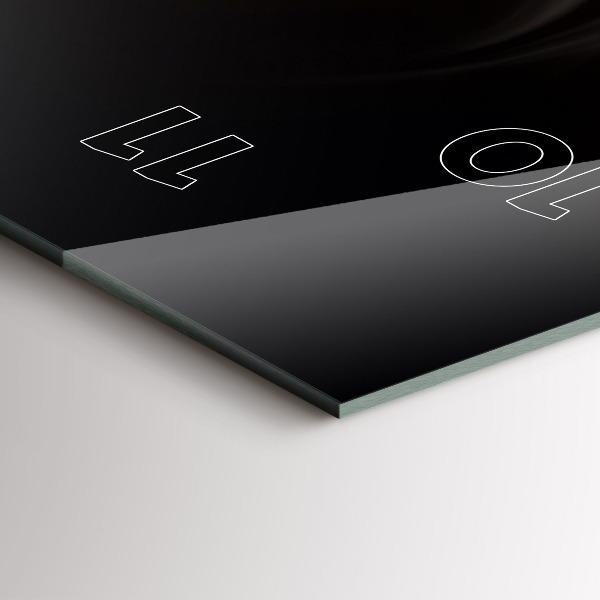 Vertikální nástěnné hodiny Šálek kávy