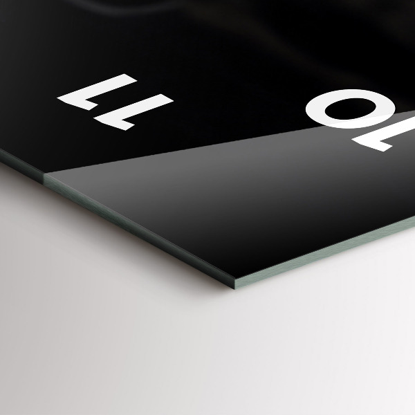 Vertikální nástěnné hodiny Šálek a kávová zrna