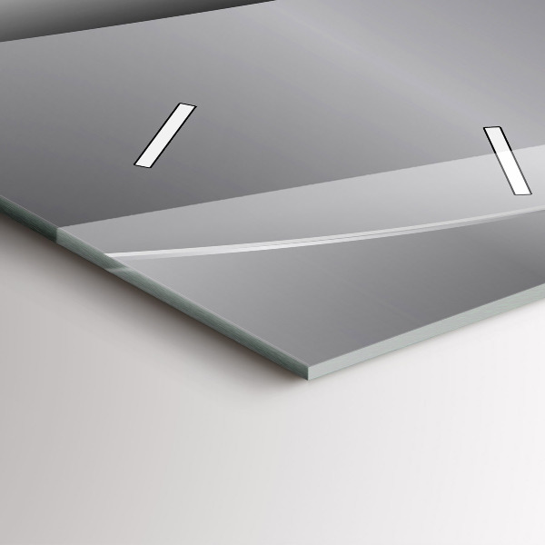 Vertikální nástěnné hodiny Stříbrná abstrakce