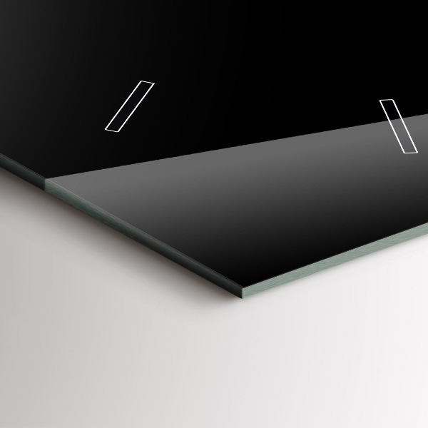 Vertikální nástěnné hodiny Černá káva