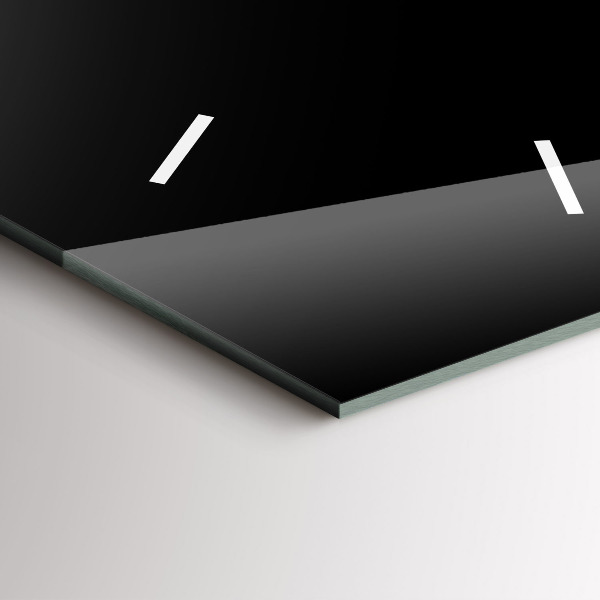 Vertikální nástěnné hodiny Černá káva