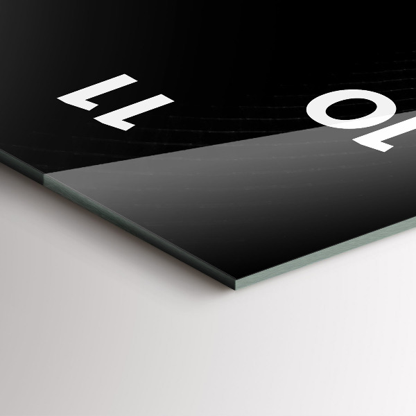 Vertikální skleněné hodiny Abstraktní kouř