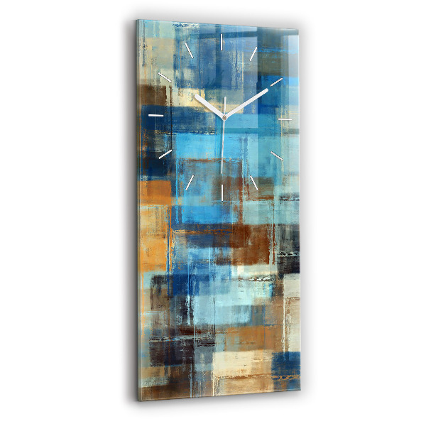 Vertikální skleněné hodiny Barevné pozadí - abstrakce