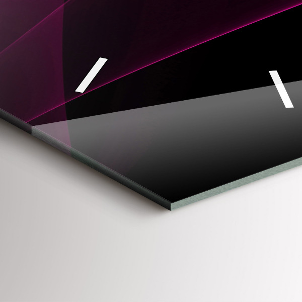 Vertikální nástěnné hodiny Růžová abstrakce