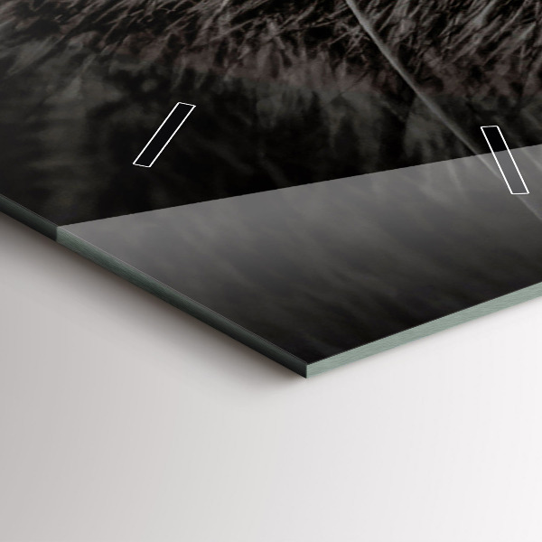 Vertikální skleněné hodiny Pes a skotská kočka