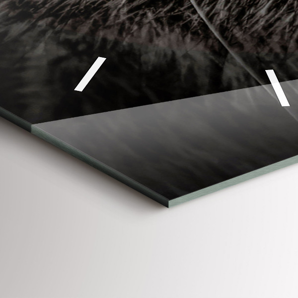 Vertikální skleněné hodiny Pes a skotská kočka