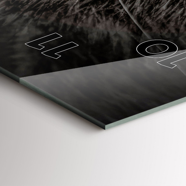 Vertikální skleněné hodiny Pes a skotská kočka