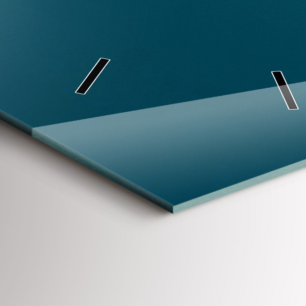 Vertikální nástěnné hodiny Západ slunce v horách