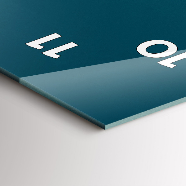 Vertikální nástěnné hodiny Západ slunce v horách