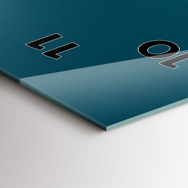 Vertikální nástěnné hodiny Západ slunce v horách