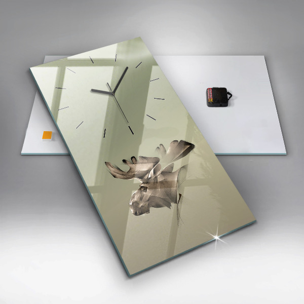 Vertikální skleněné hodiny Grafický los