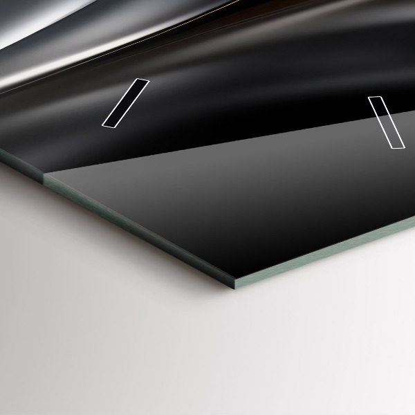 Vertikální nástěnné hodiny Abstrakce