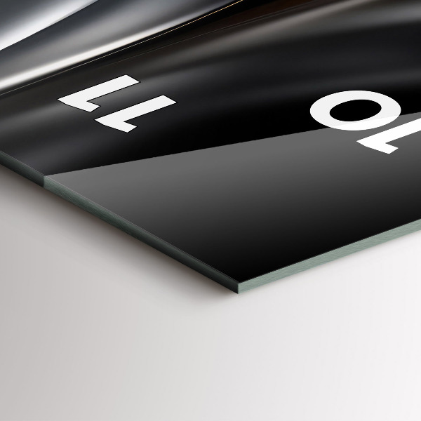 Vertikální nástěnné hodiny Abstrakce