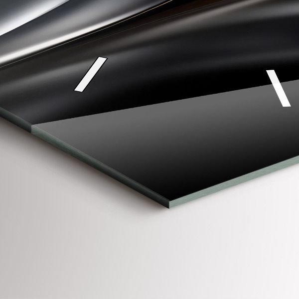 Vertikální nástěnné hodiny Abstrakce