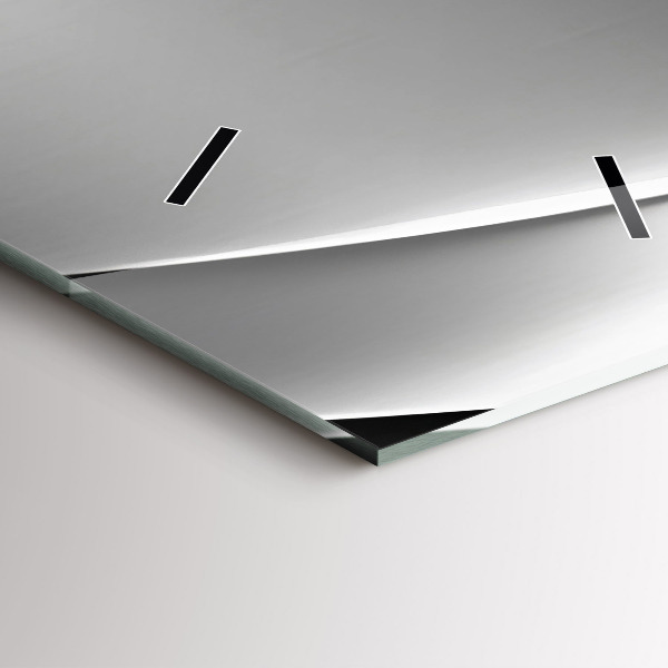 Vertikální nástěnné hodiny Stříbrná abstrakce