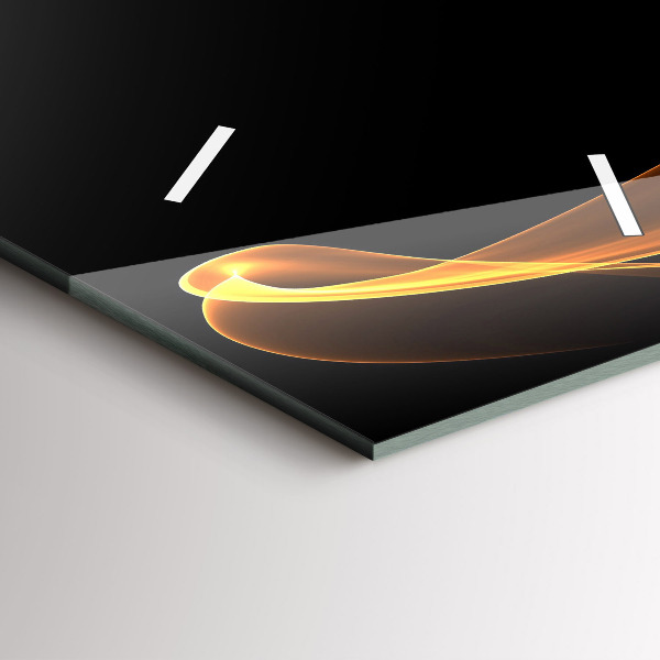 Vertikální nástěnné hodiny Oranžové čáry