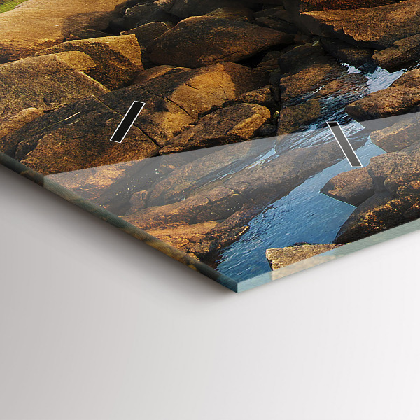 Horizontální hodiny na skle Maják Annisquam