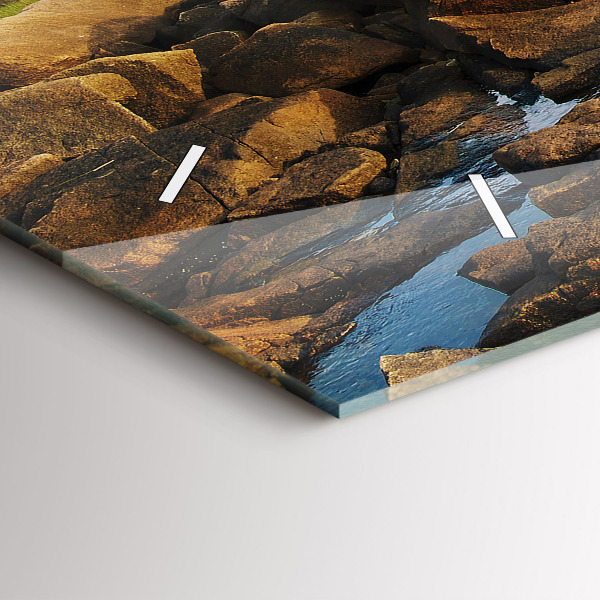 Horizontální hodiny na skle Maják Annisquam