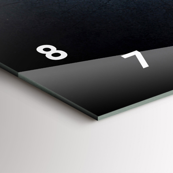 Horizontální hodiny na skle Zelenina