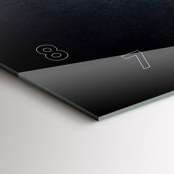 Horizontální hodiny na skle Zelenina