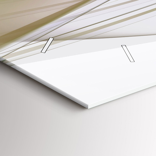 Horizontální hodiny na skle Jasná abstrakce