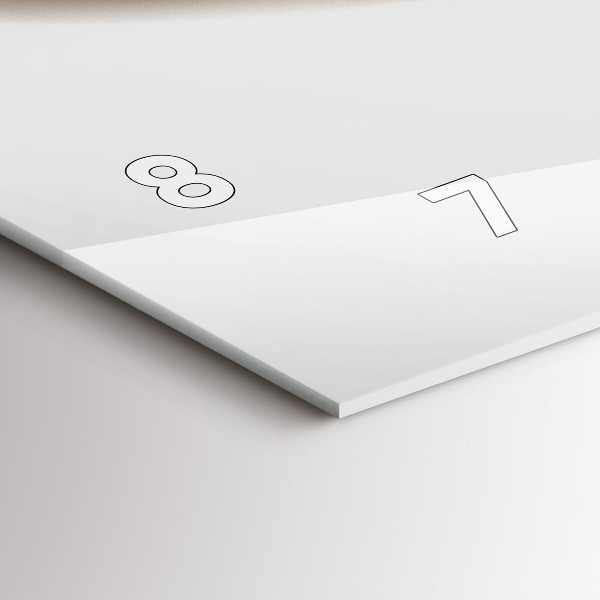 Horizontální hodiny na skle Abstraktní linie