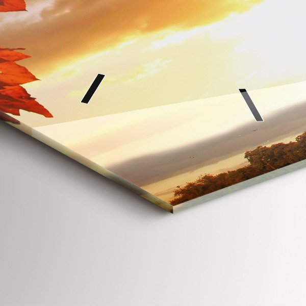 Horizontální hodiny na skle Eiffelova věž