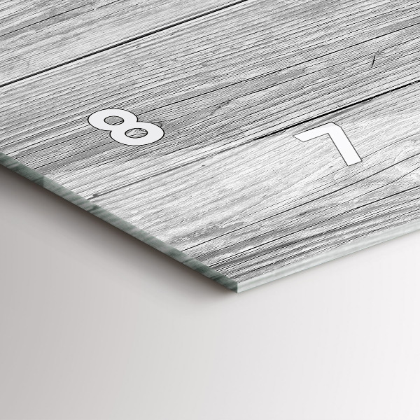 Horizontální hodiny na skle Dřevěné panely