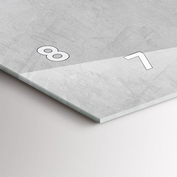 Horizontální skleněné hodiny na stěnu Kamenná zeď