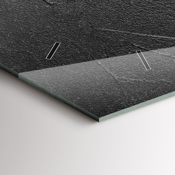 Horizontální skleněné hodiny na stěnu Červené papriky