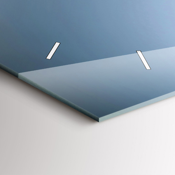 Horizontální skleněné hodiny na stěnu Sklenice na víno