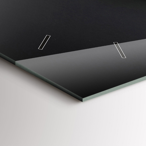 Horizontální skleněné hodiny na stěnu Šálek kávy