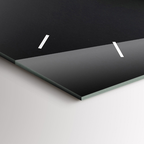 Horizontální skleněné hodiny na stěnu Šálek kávy